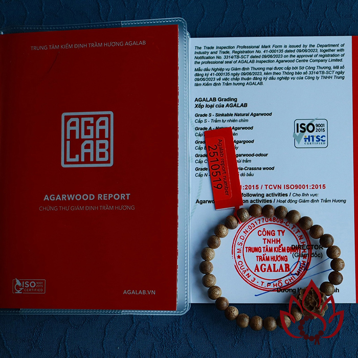 Vòng Trầm Hương Hạt Tròn | 6 Ly | Trầm Tốc Kiến Tự Nhiên